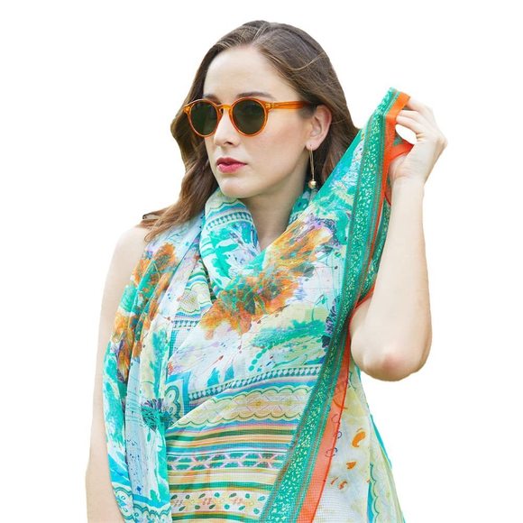 pashmina crinkle shawl